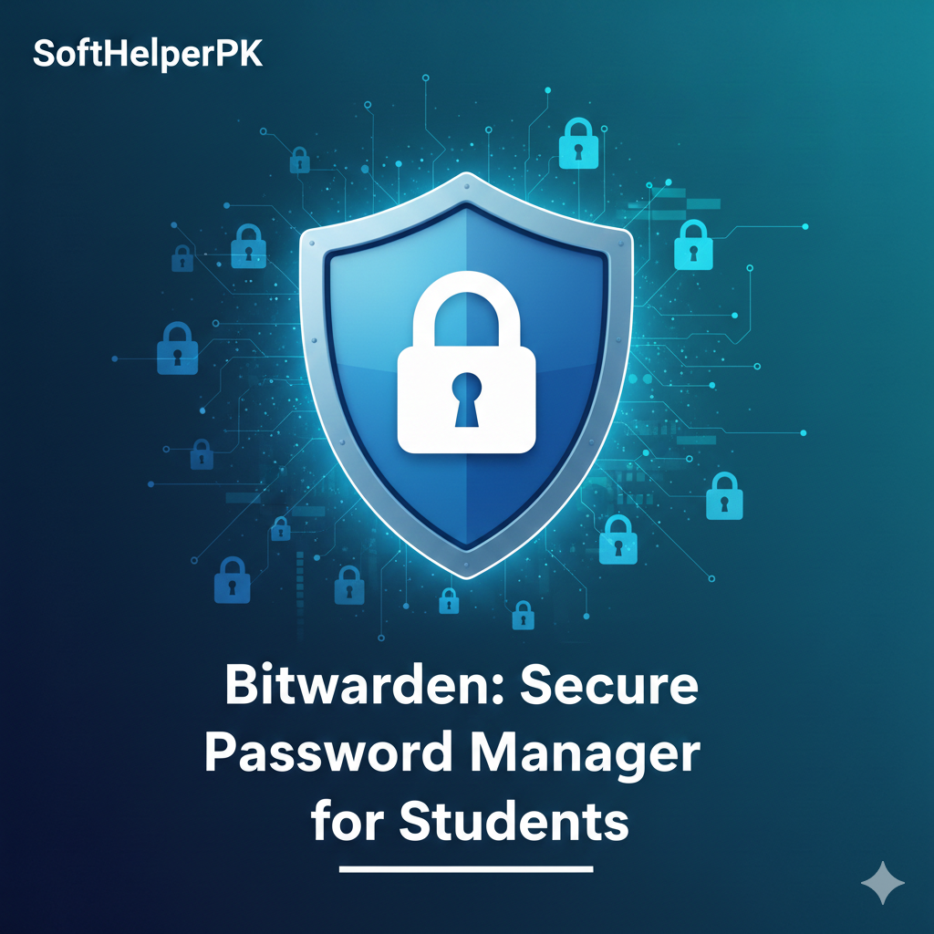 Bitwarden secure passwords for students SoftHelperPK