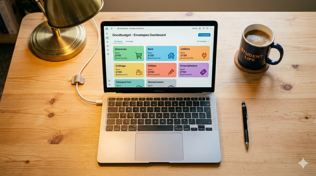 Goodbudget envelope budgeting app free students 2026