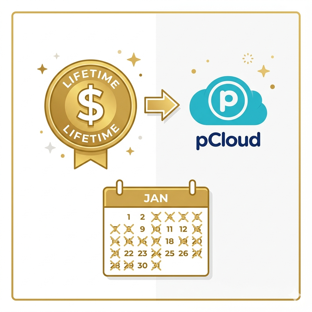 pCloud 10GB free cloud storage lifetime plan 2026