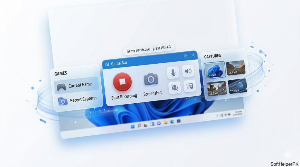 Microsoft Game Bar screen recorder