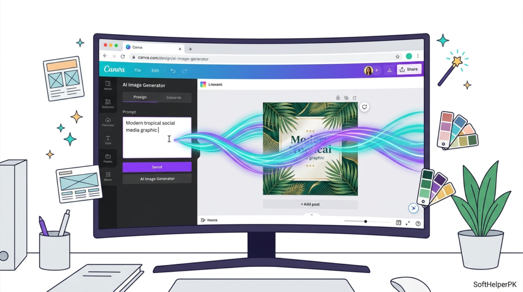 Canva AI image generator
