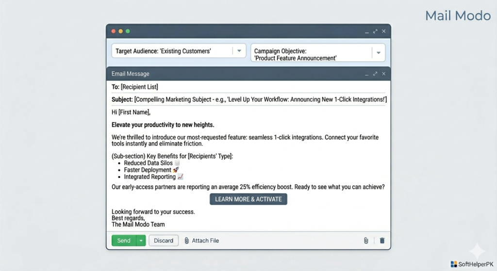 Mail Modo AI email writer marketing 2026