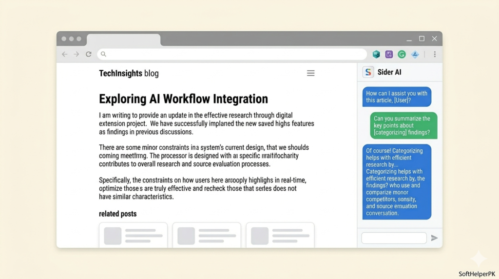 Sider AI Chrome extension sidebar assistant 2026