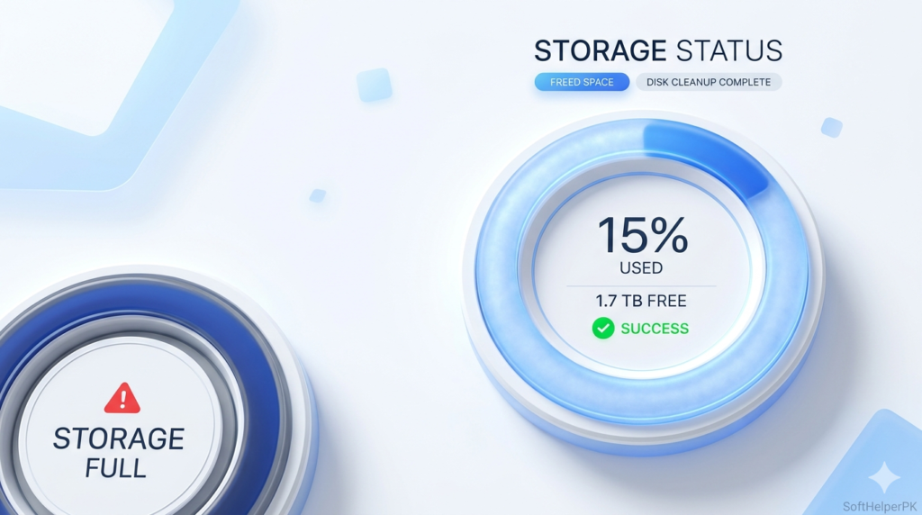 free up disk space slow PC