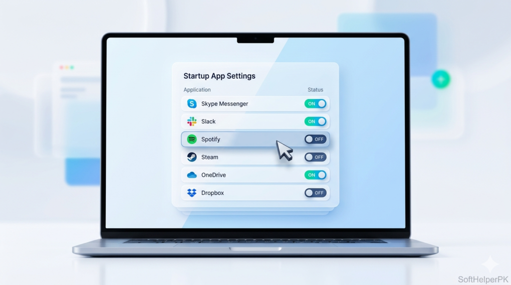 disable startup programs to speed up PC